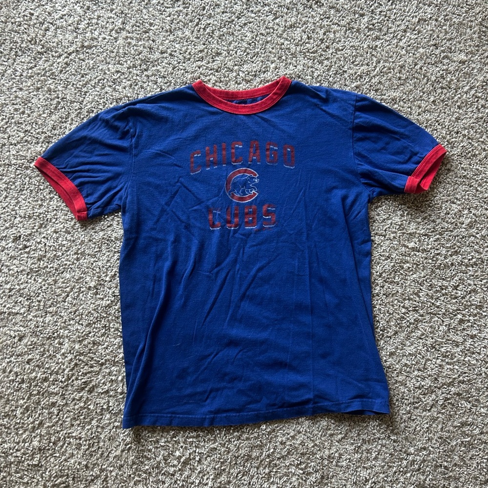 Mens M Vintage 90s Chicago Cubs T-shirt Majestic Brand